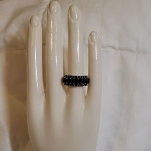 Black Spinel Ring.                   Size 5